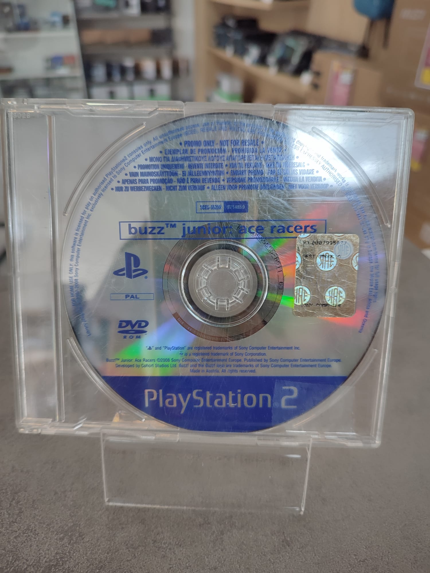 VIDEOGAME-USATO-PS2-BUZZ-JUNIOR:-ACE-RACERS-PROMOTIONAL-COPY